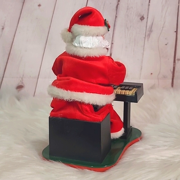 Vintage 90s Jazzy Piano Pals Santa Claus UNTESTED Christmas Animated Decor - Picture 8 of 16